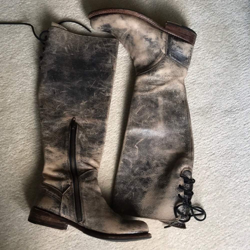 Bed-Stu distressed brown leather boots